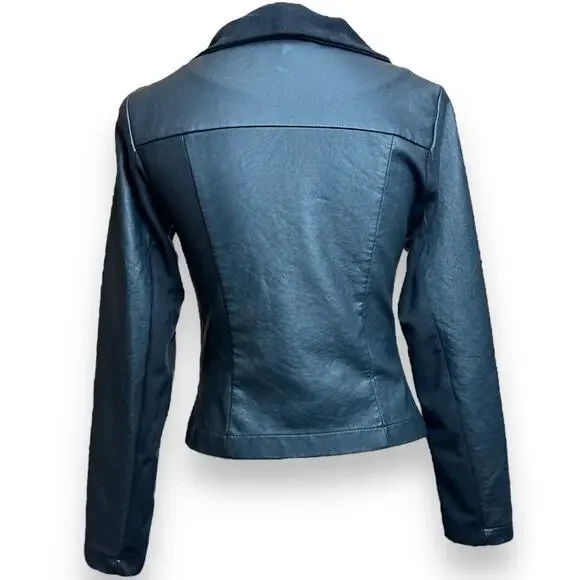 Romeo & Juliet Couture Faux Leather Moto Style Jacket EUC - Picture 4 of 10